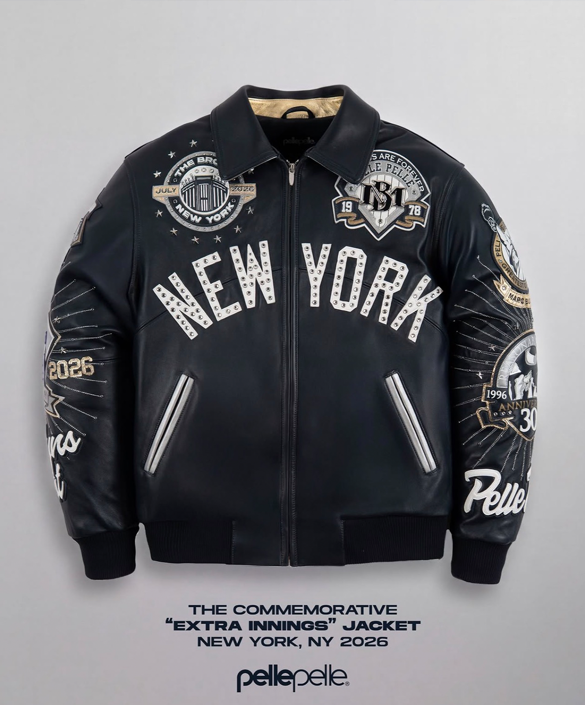 Jay-Z Just Got a Custom Pelle Pelle Yankees Jacket Money Can’t Buy