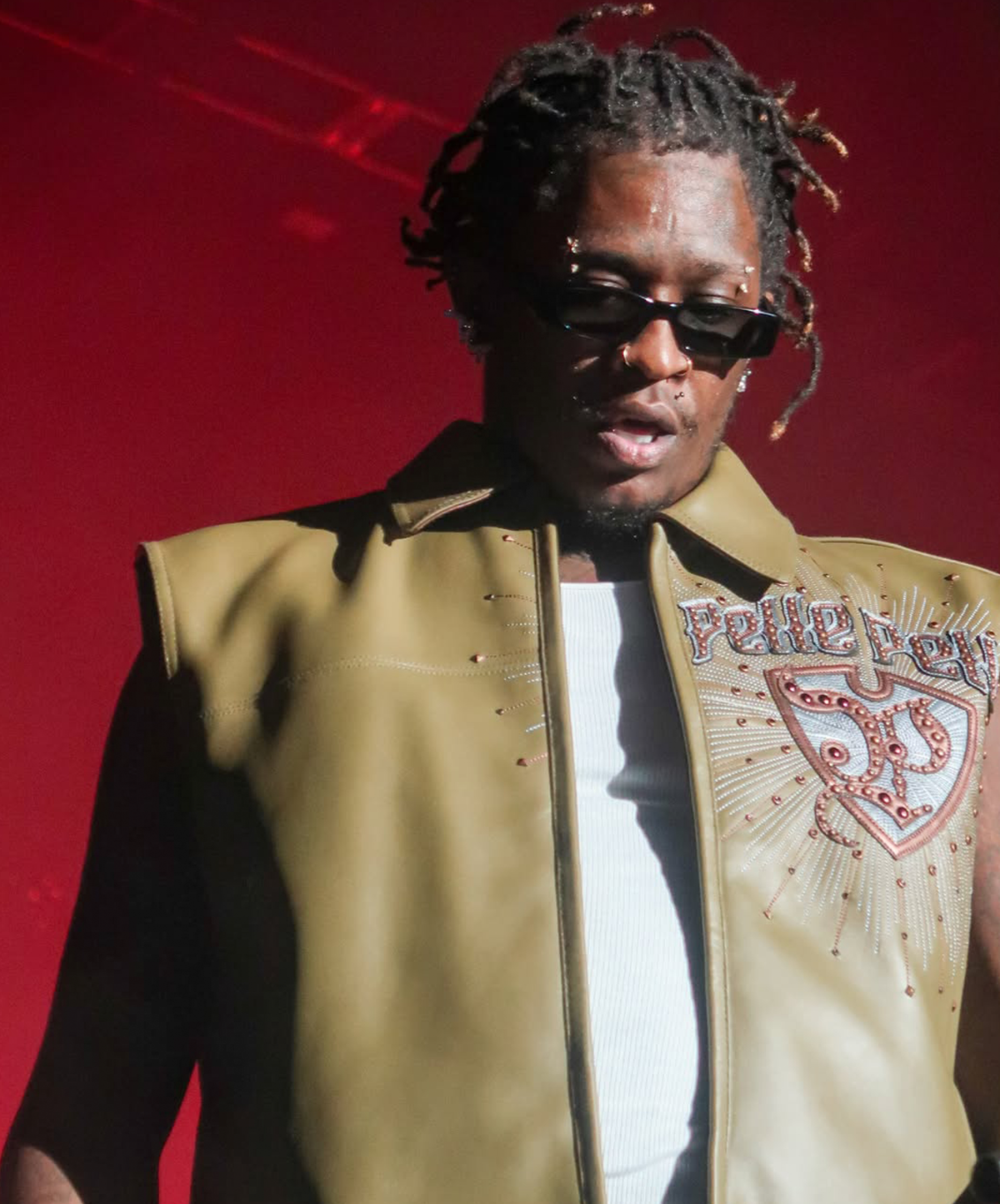 Young Thug Wore a Pelle Pelle Vest to SummerStage During New York Fashion Week