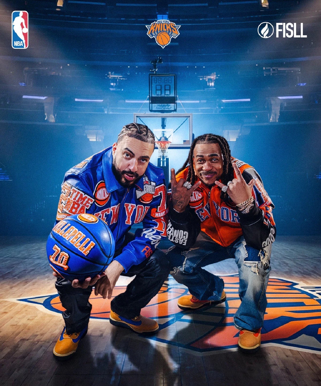 After 18 Years Pelle Pelle Unites French Montana and Max B with NBA Knicks Campaign