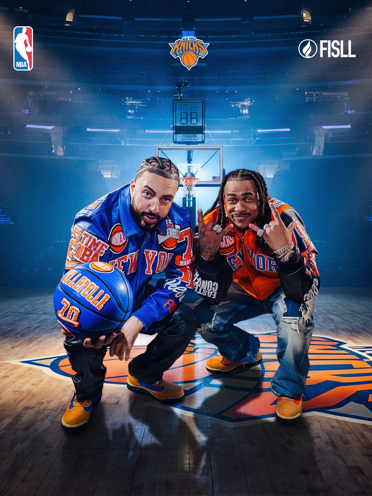 After 18 Years Pelle Pelle Unites French Montana and Max B with NBA Knicks Campaign