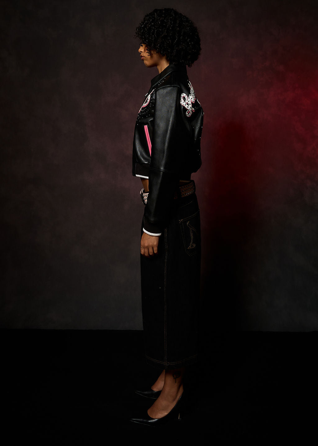 PELLE PELLE GREATEST OF ALL TIME WOMENS CROP JACKET