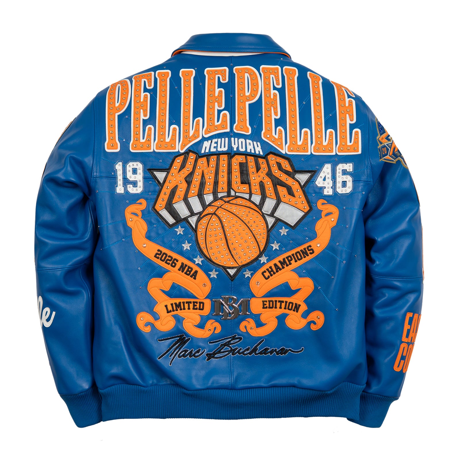 Pelle Pelle x FISLL for the city of knicks jacket