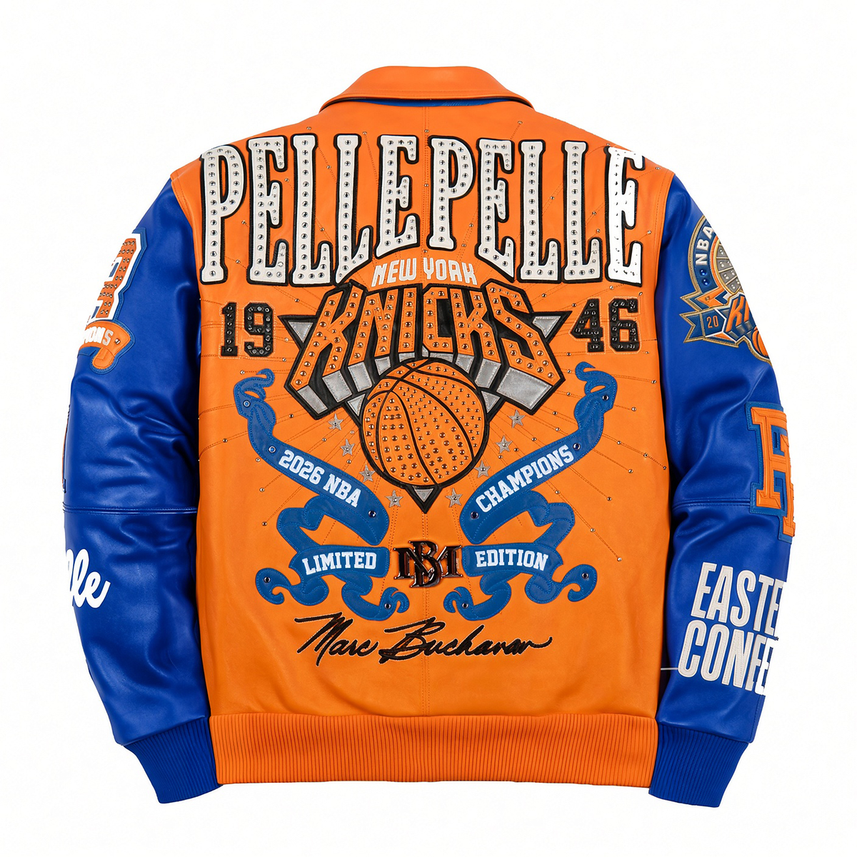 Pelle Pelle x FISLL for the city of knicks jacket
