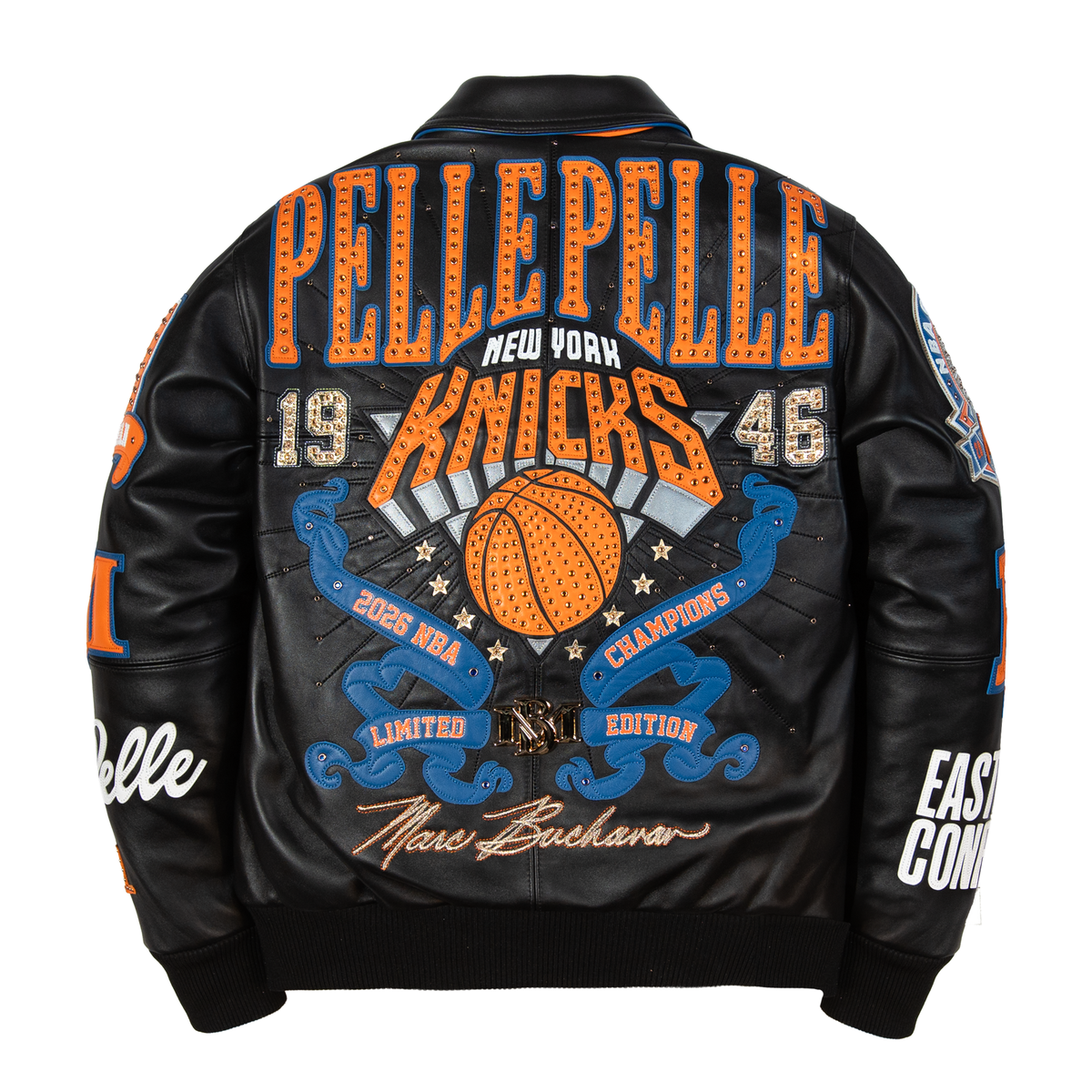Pelle Pelle x FISLL for the city of knicks jacket