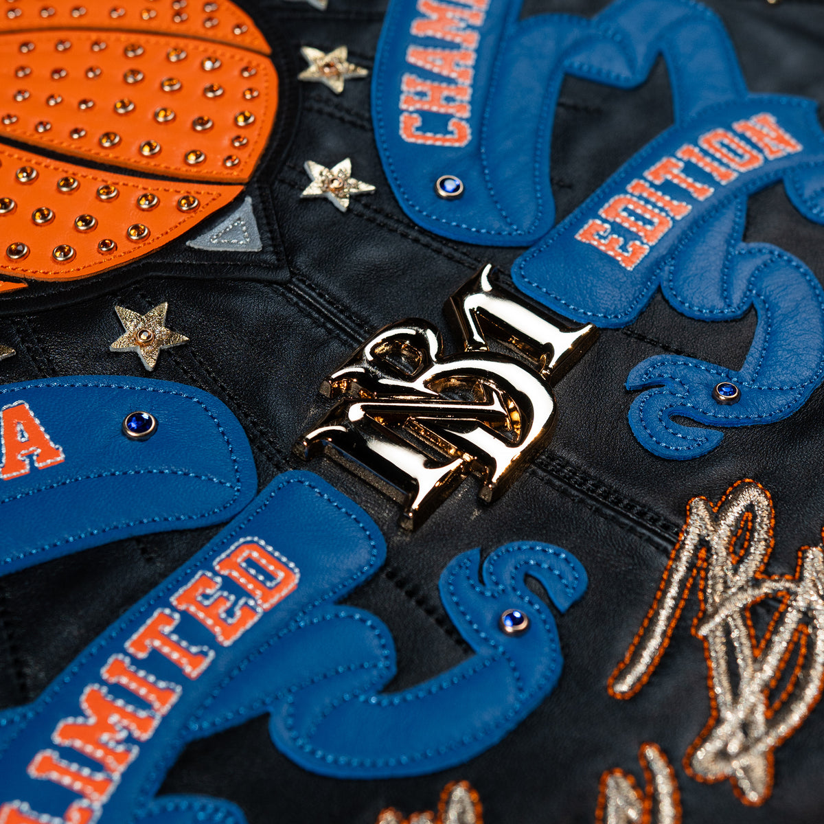 Pelle Pelle x FISLL for the city of knicks jacket
