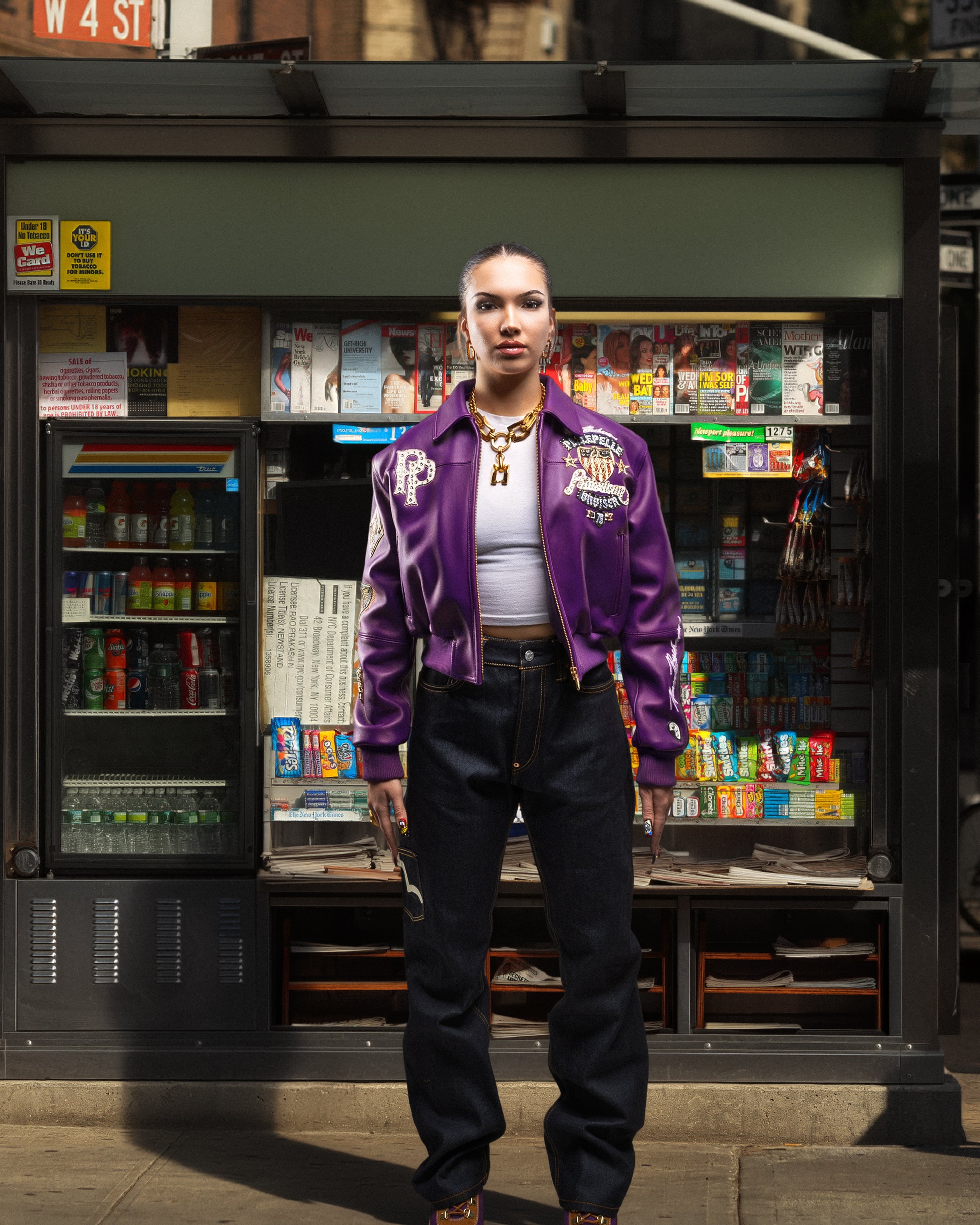 PELLE PELLE AMERICAN BRUISER WOMENS CROP JACKET