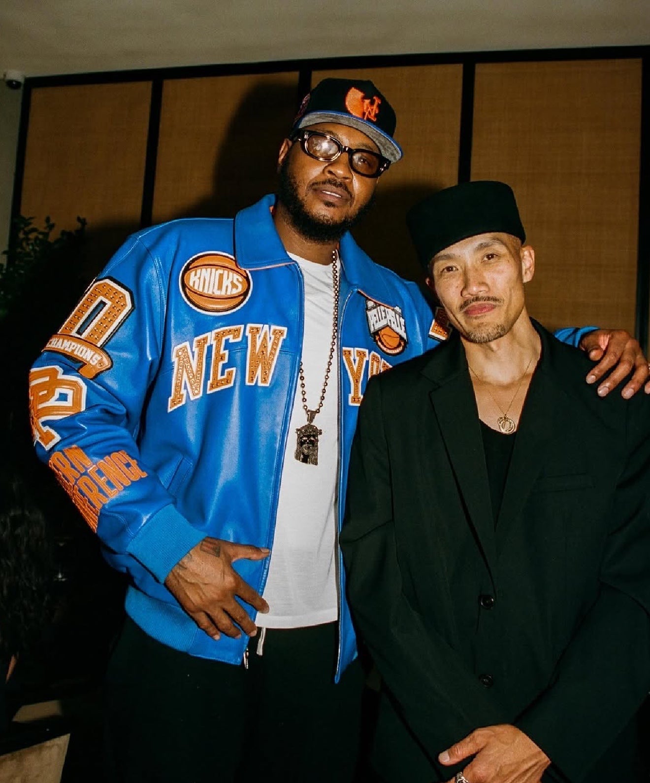 Carmelo Anthony Wears Custom Pelle Pelle During NYFW 2025
