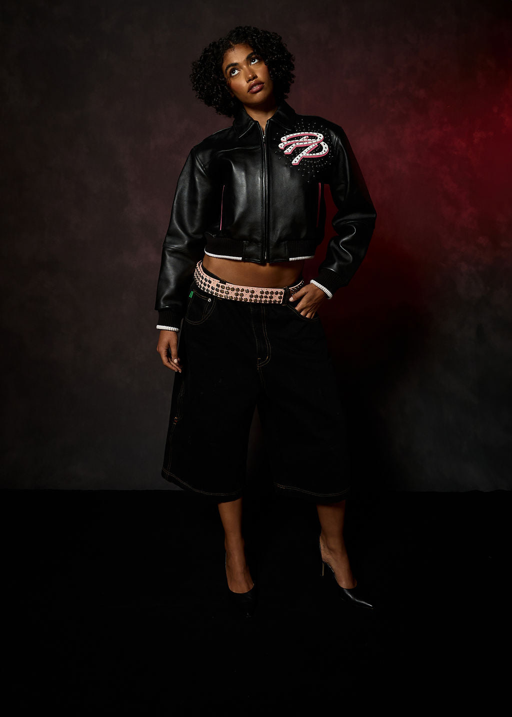 PELLE PELLE GREATEST OF ALL TIME WOMENS CROP JACKET