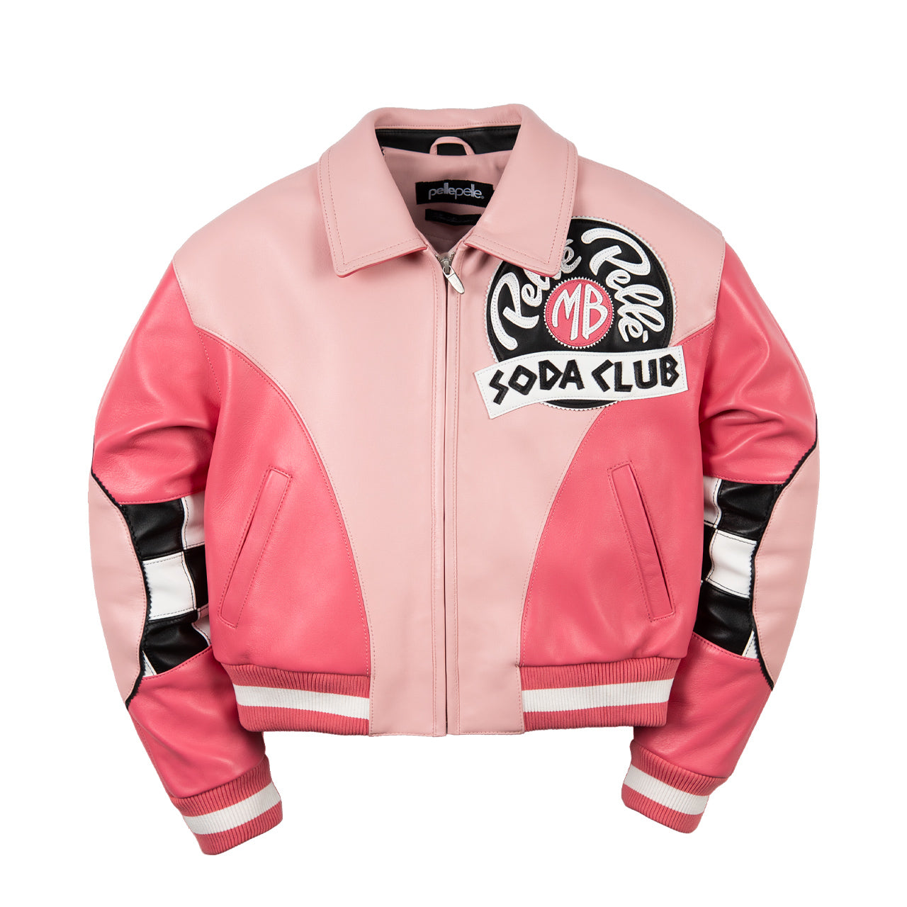 Pelle Pelle Checkered Soda Club Womens Crop Jacket