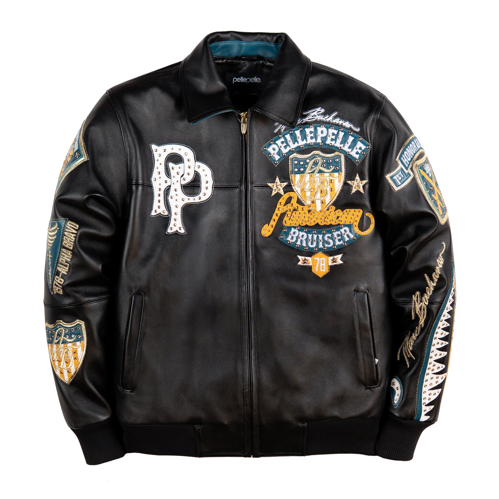 PELLEPELLE BRUISER レザージャケット　L ペレペレ Pelle Pelle American Bruiser Plush Jacket