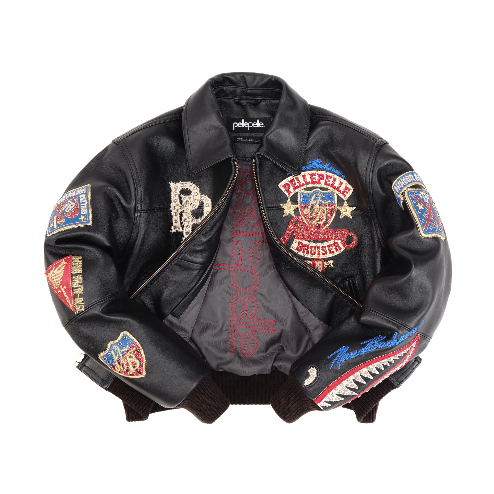 Pelle Pelle American Bruiser Plush Womens Crop Jacket
