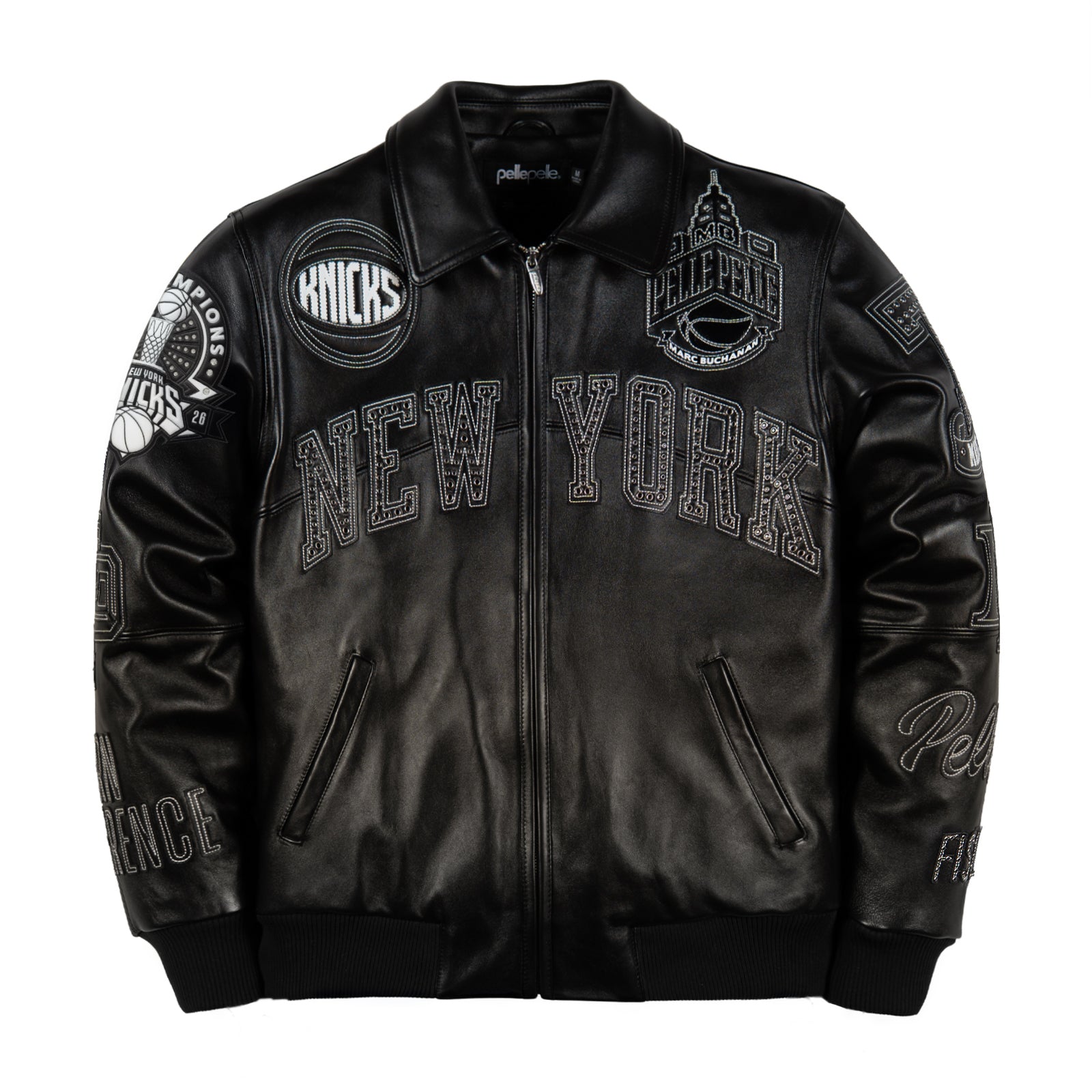 Pelle Pelle x FISLL for the city of knicks jacket