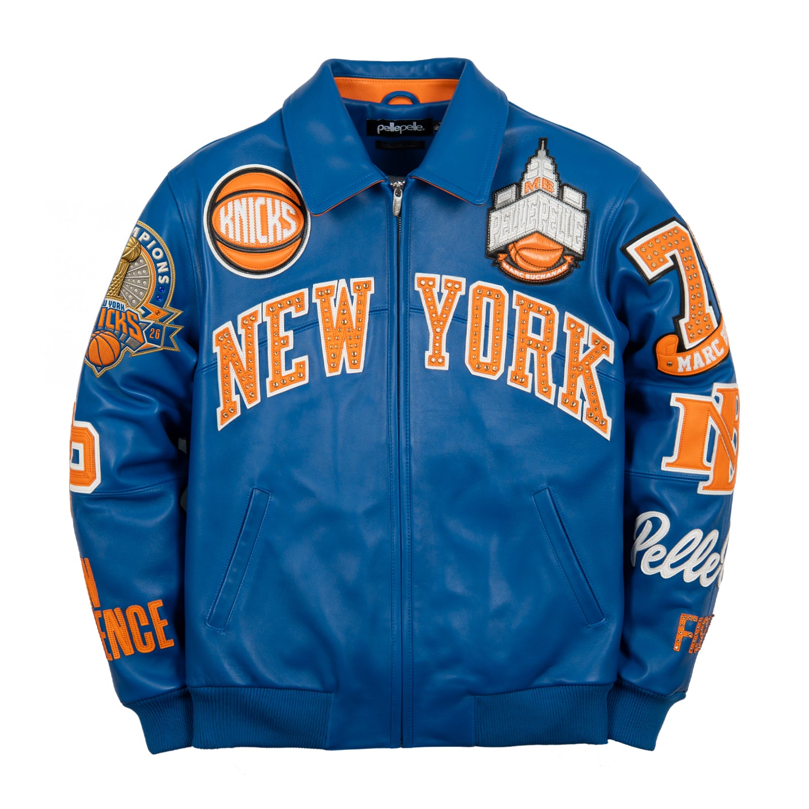 Pelle Pelle x FISLL for the city of knicks jacket