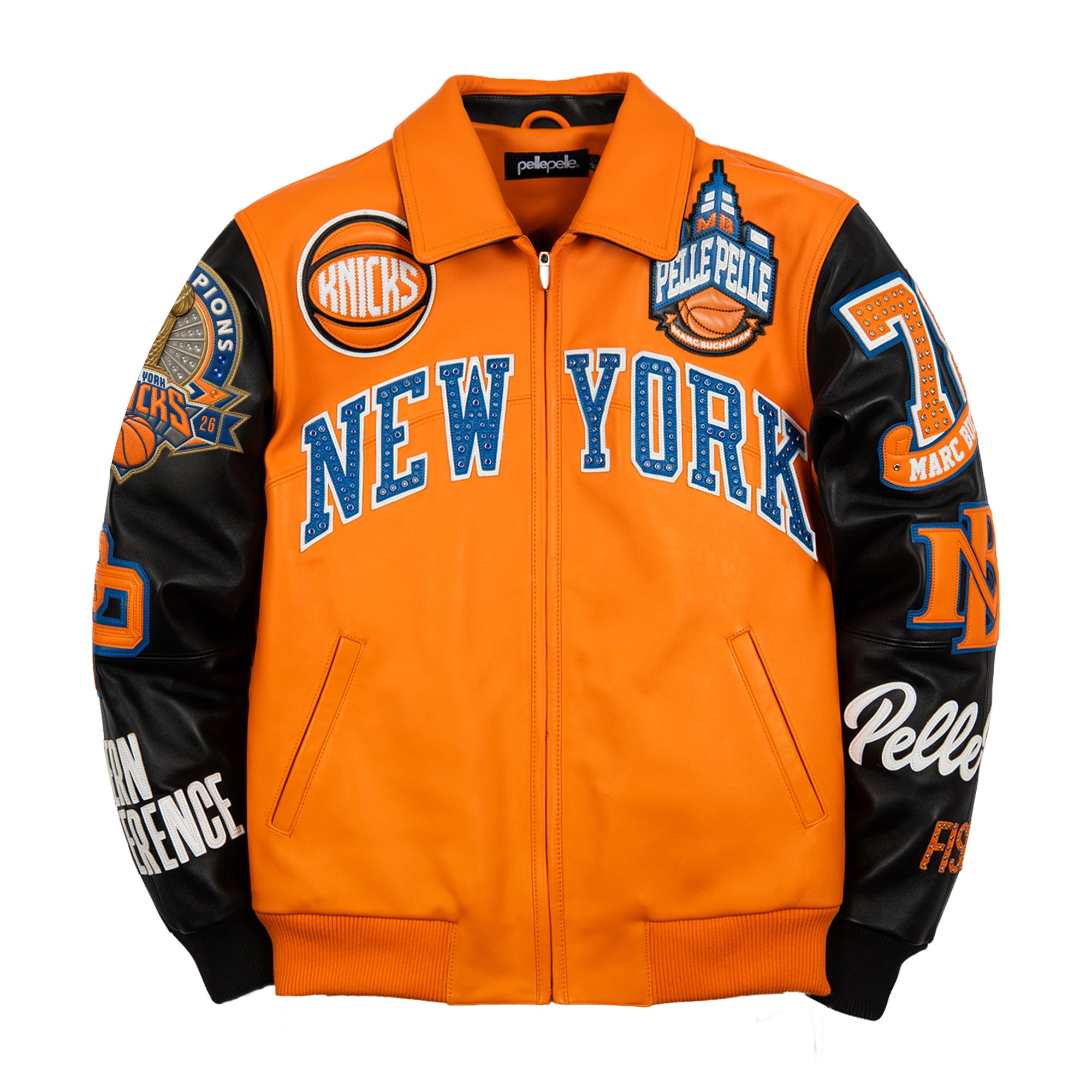 Pelle Pelle x FISLL for the city of knicks jacket