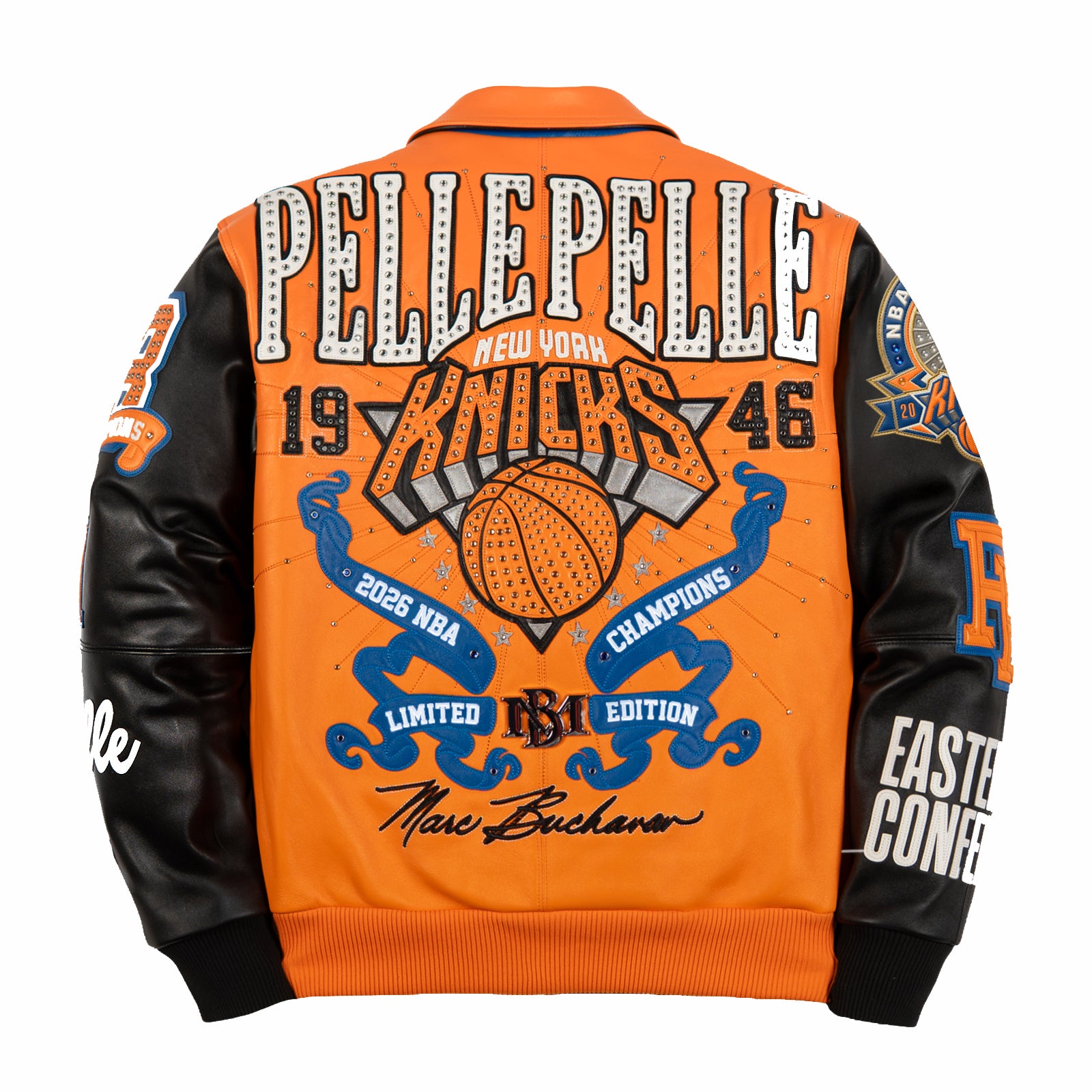 Pelle Pelle x FISLL for the city of knicks jacket