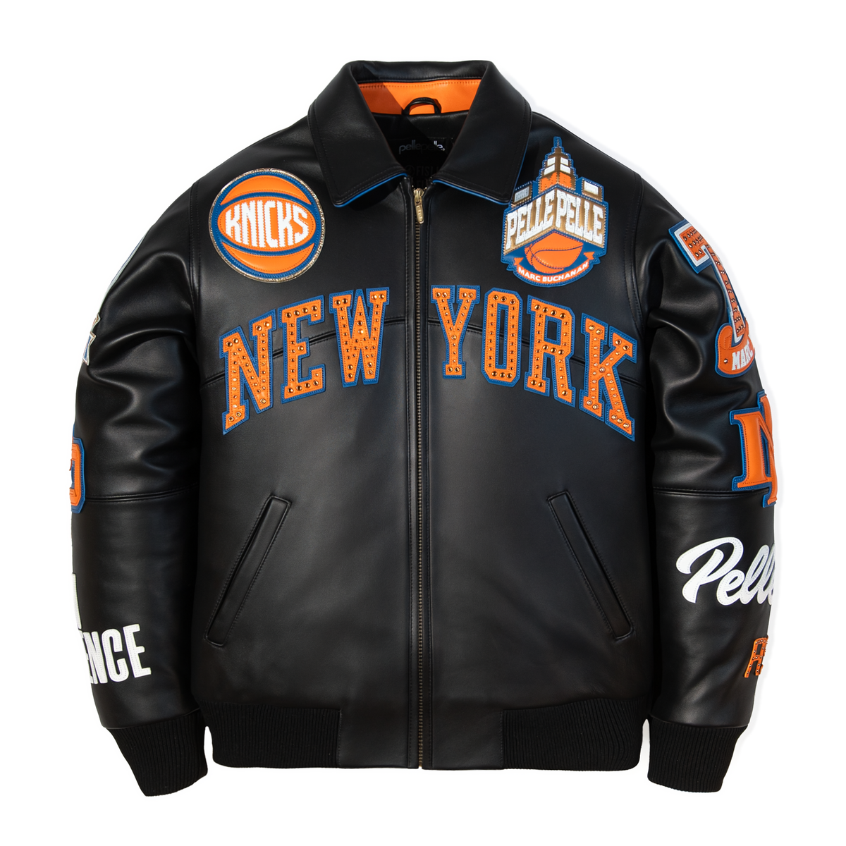Pelle Pelle x FISLL for the city of knicks jacket
